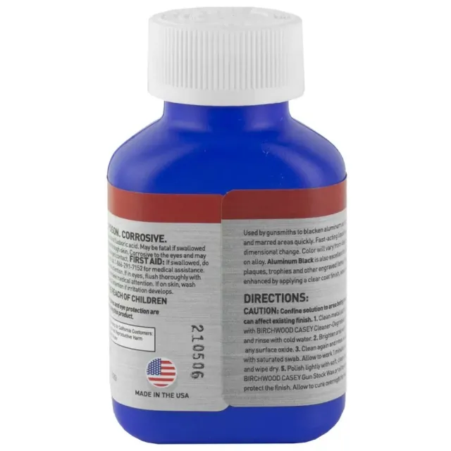 Birchwood Casey Aluminum Black Metal Finish - 3 oz. Bottle - Birchwood Casey - 3 OZ