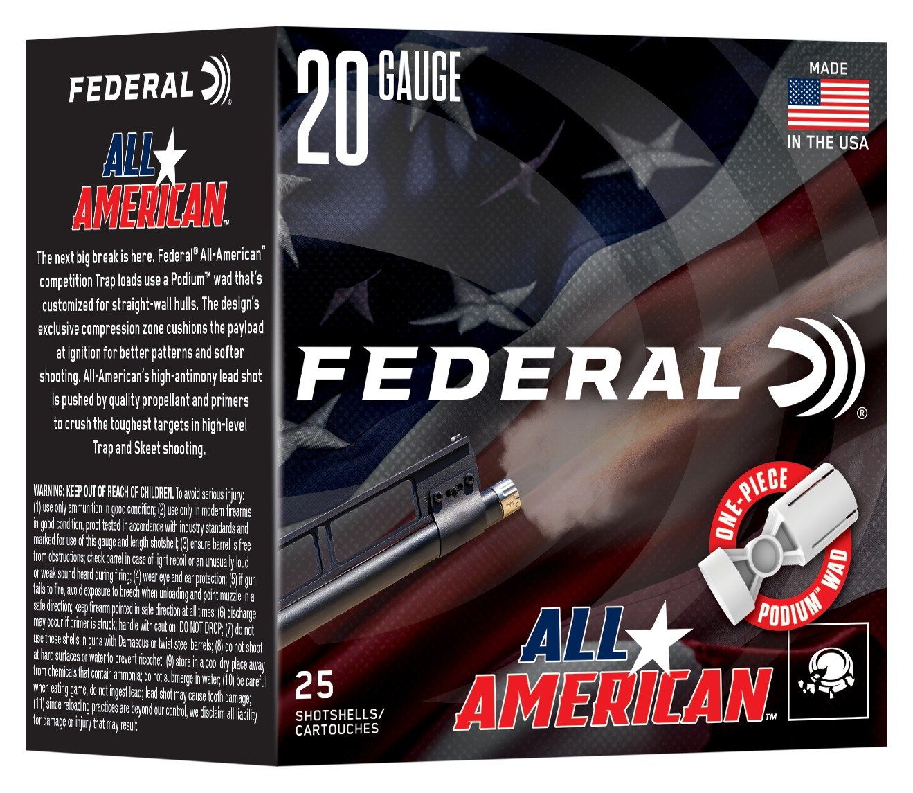 Buy Federal FAA20 8 20 Gauge 20GA 22-3/4" 7/8OZ #8 online