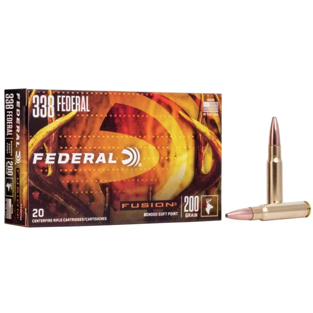 Federal Fusion Rifle Ammunition .338 Federal 200 gr BTSP 2700 fps - 20/box - Federal Premium Ammunition - 338 FEDERAL for sale at Keys Gun Shop