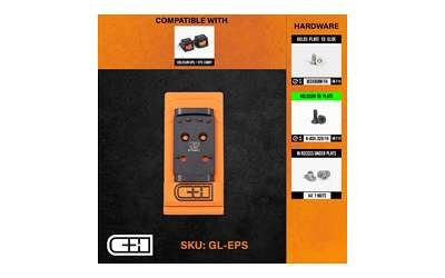 Buy C&H Precision Weapons V4 Optic Mounting Plate - Glock MOS Exclusive, 6061 Aluminum, Hard Anodized online