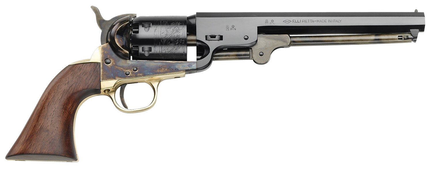 Pietta PF51CH44712 1851 Navy 44 Cal 7.50" 6rd Color Case Hardened Frame... - PIETTA - 44 CAL