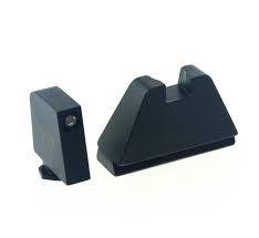 AmeriGlo GL-812 5XL Tall Green Tritium Sights, Black Outline, .407/.507 - Ameriglo