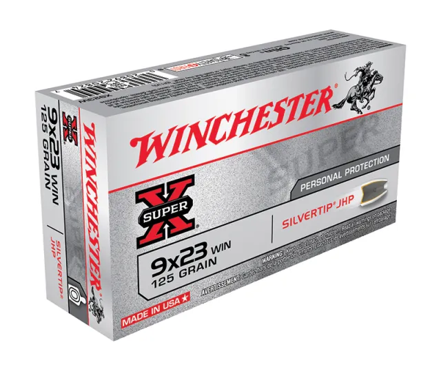 Winchester X923W Super-X 9x23 Win 125gr Silvertip Hollow Point