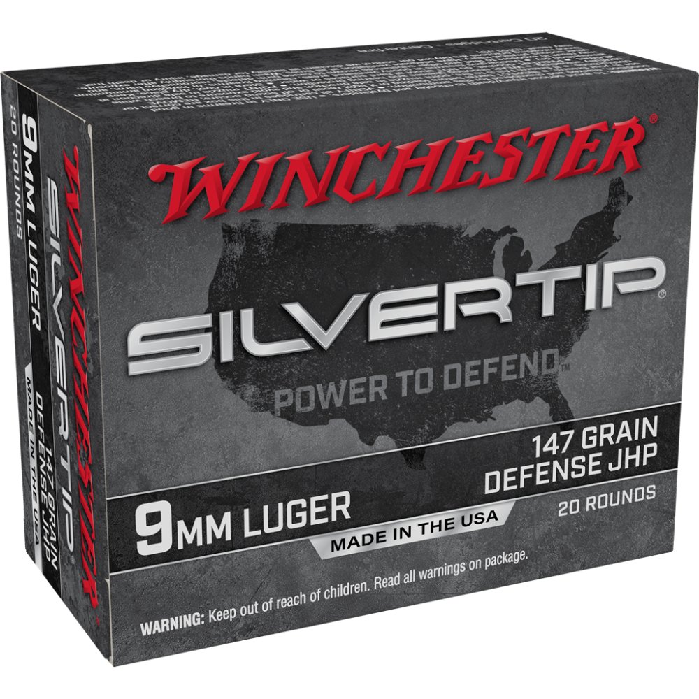 Winchester W9MMST2 9mm Luger 147 gr Silvertip JHP 20 Rounds Per Box - Winchester - 9mm Luger