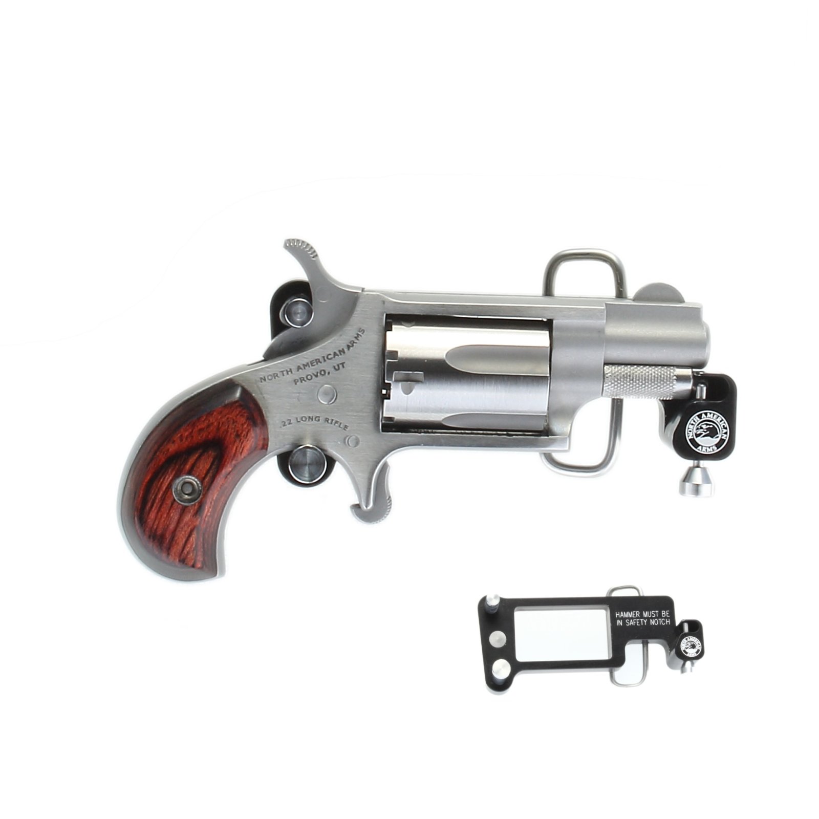 Buy NAA Mini-Revolver 22 WMR Stainless/Matte Wood 1.13 in. 5 rd. online