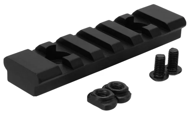 TacFire MAR105M M-LOK Picatinny Rail Section 3 In 7 Slot Black Anodized - TacFire
