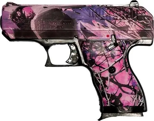 Hi-Point 916 PI 9mm Semi-Auto Pistol, 3.5" Barrel, Pink Camo, 8-Round - Hi-Point Firearms - 9mm