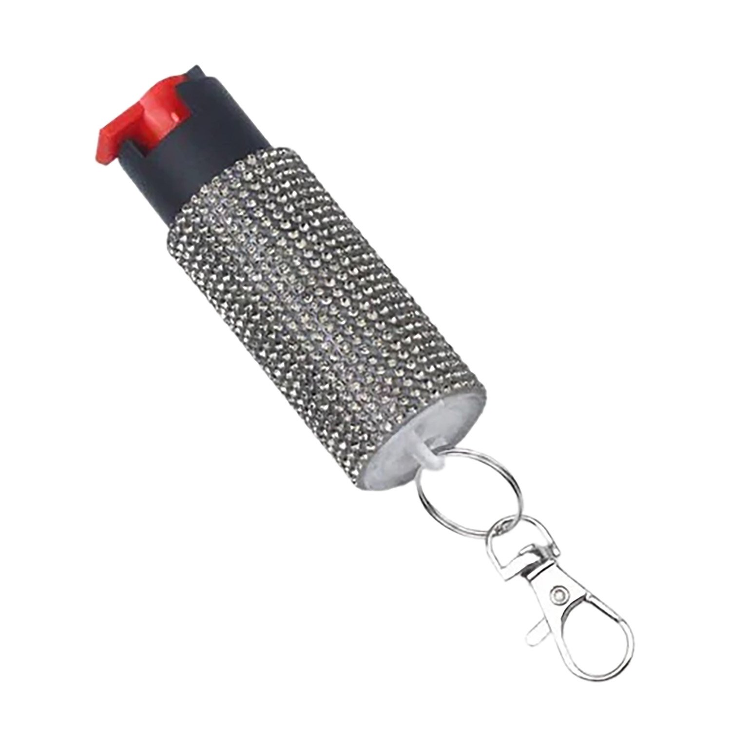 PSPI EC14STUDSLC Eliminator Pepper Spray .5oz Keyring Silver - PSPI