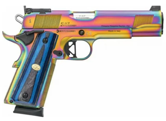 Charles Daly 440183 1911 .45ACP 5" Semi-Auto, 8+1, Blue Laminate Grips