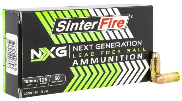 SinterFire SF10125NXG 10mm Auto 125gr Lead-Free Ammo 50 Rounds - SinterFire - 10MM AUTO