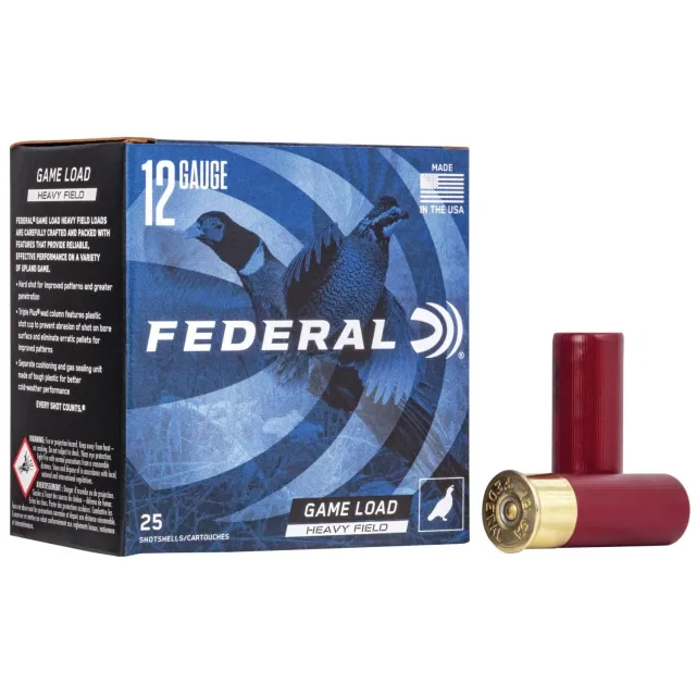 Federal H125 Game-Shok Heavy Field 12Gauge 2.75" 1 1/Oz Shot 25 PER H125 - Federal Premium Ammunition - 12 Gauge
