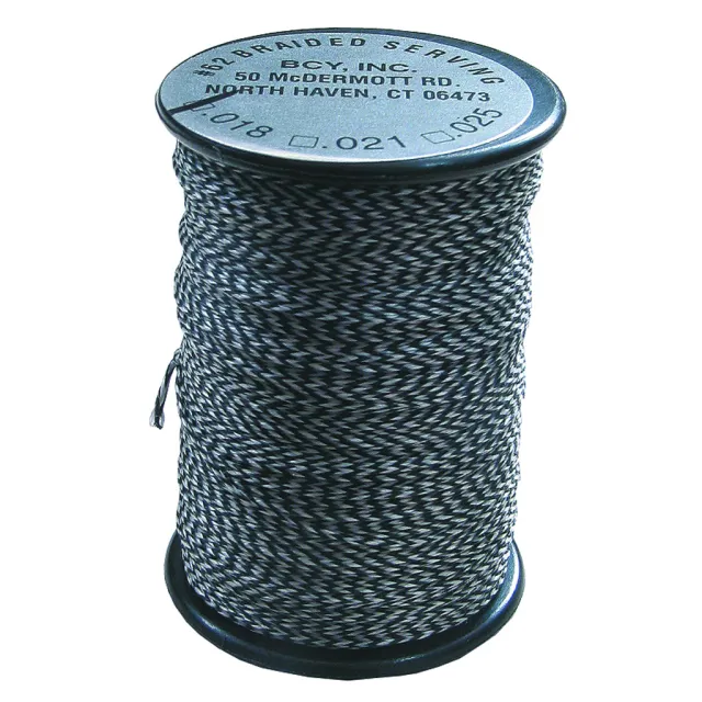 Buy BCY 62 Braided Center Serving Black/White .025 60 yds. online