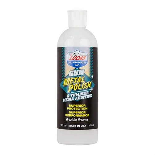 LUCAS OIL 10880 16 Fl Oz Acid-Free Gun Metal Polish Safe on Metals - LUCAS OIL