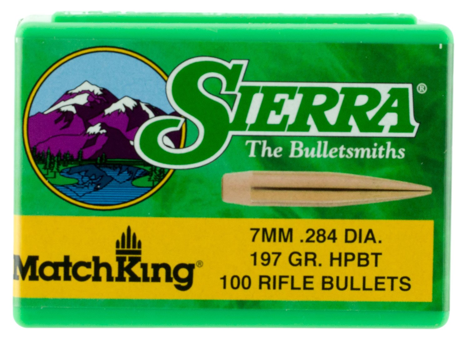 Sierra Bullets 1997 MatchKing 7mm .284 197gr HPBT 100/Box - Sierra Bullets - .284