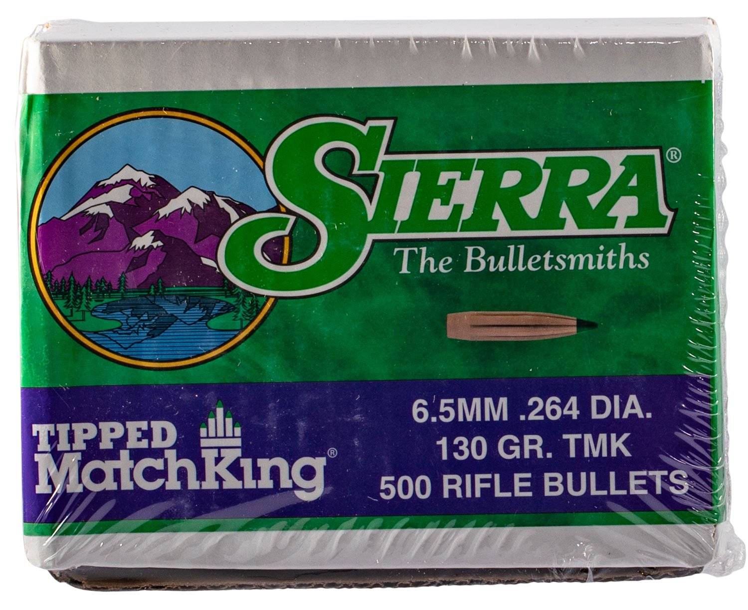 Sierra Bullets MatchKing .264 130gr Tipped 500/Box 7430C - Sierra Bullets - .264