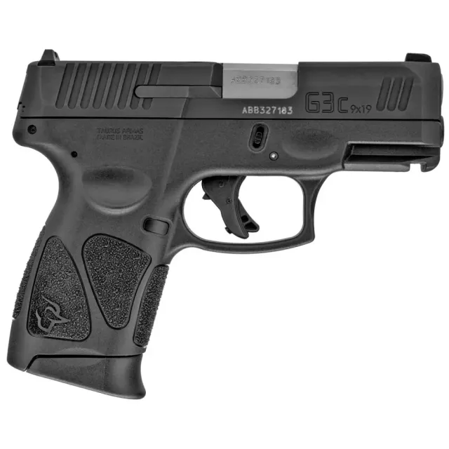 Taurus G3C Compact 9mm Pistol: 3.2" Barrel, 12-Round Capacity, Black 1-G3C931