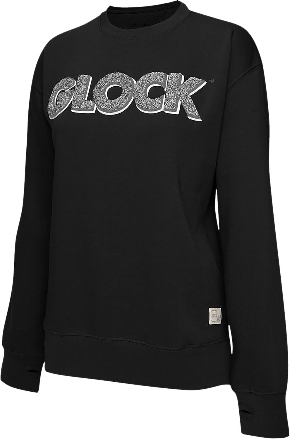 Glock AP96256 Crewneck Raglan Fleece Black Medium Cotton/Poly - Glock