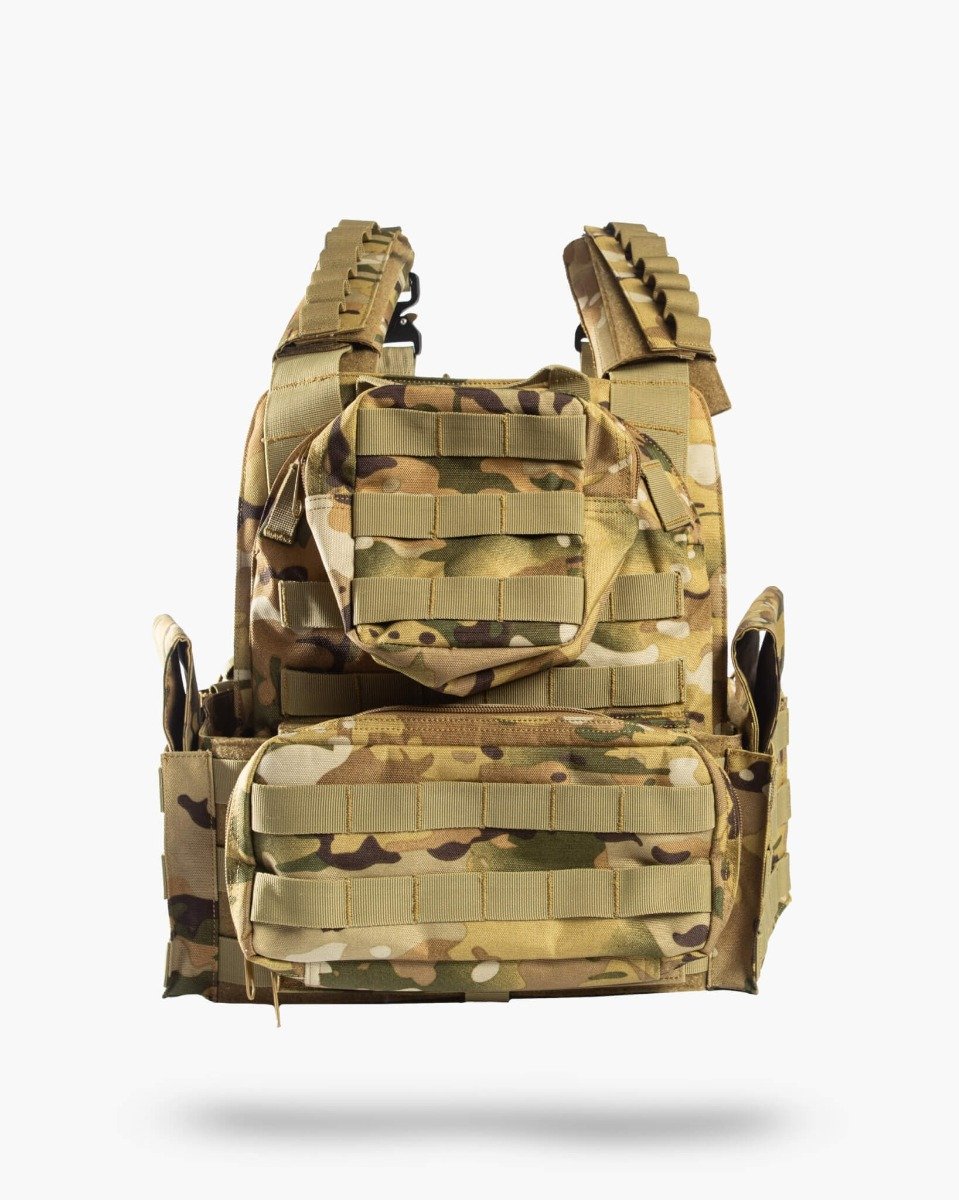 10 Ring Sheppard-MC Multicam Plate Carrier MOLLE Adjustable - 10 Ring