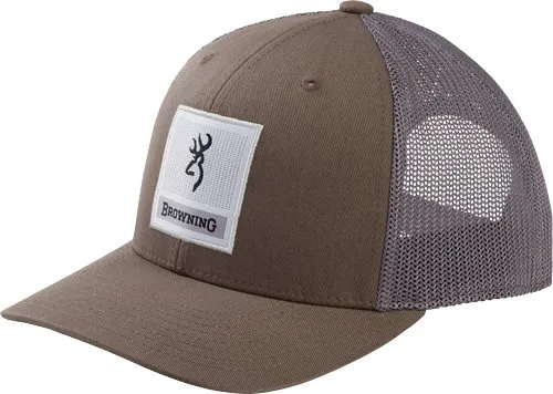 Browning Prowler Mesh Snapback Cap - Olive, Multi-Fit, Mid Profile