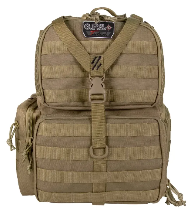 G Outdoors GPS-T1612BPT Tactical Range Backpack - 3 Gun, Tan