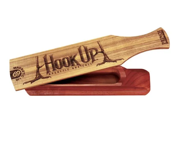 Primos 259 Hook Up Magnetic Box Call Attracts Turkeys Natural Wood - Primos
