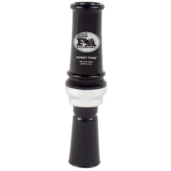 Primos 866 Honky Tonk Goose Call, Easy-Blow Short Reed, Non-Stick Design