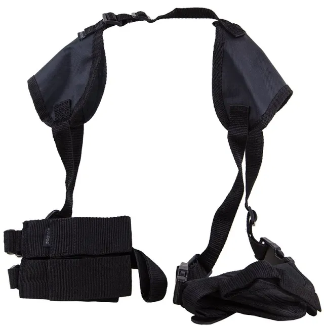Bulldog WSHD3 Deluxe Shoulder Harness Black Nylon Ambidextrous Holster - Bulldog