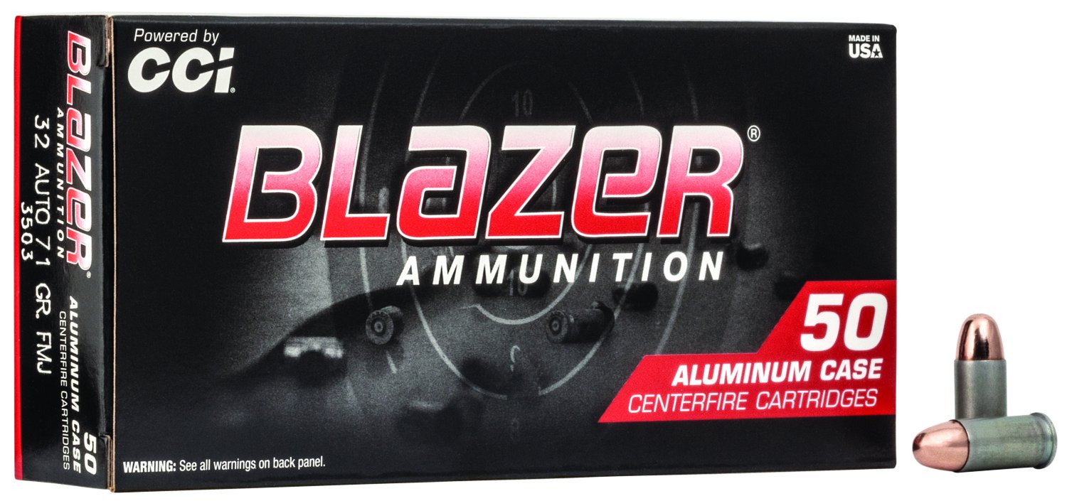 CCI Blazer 3503 32 ACP 71 Gr Full Metal Jacket 50 Rounds Per Box - CCI - 32 ACP