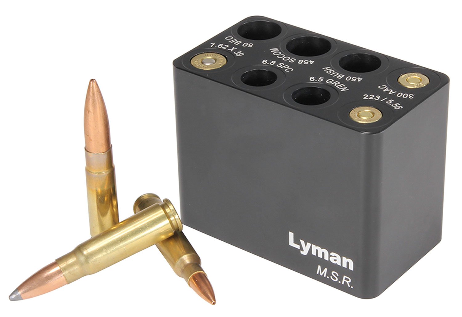 Lyman 7833003 Ammo Checker Block for MSR Calibers - Lyman - Multi