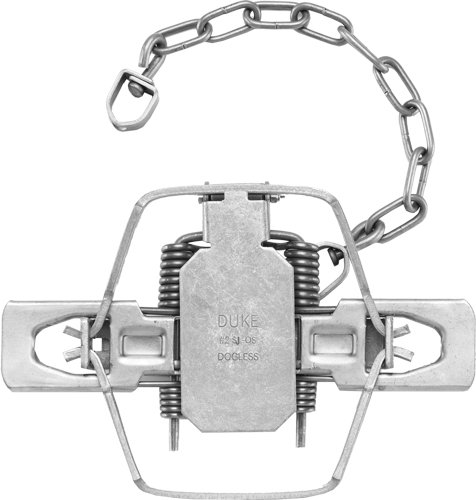 Duke Traps 0495 #2 Dogless Square Jaw Trap, Case of 12 - Duke Manufacturing Co.