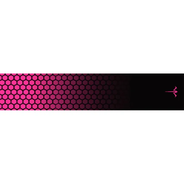 White Water Archery Honeycomb Fade Arrow Wraps Fade Hot Pink 5 in. x 1.125 in. 15 pk. - White Water Archery