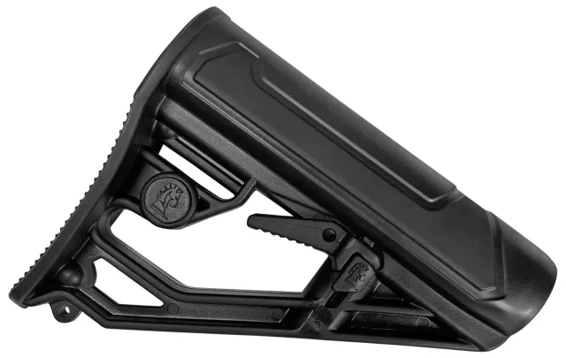 Adaptive Tactical AT02013 EX Performance Adjustable AR-15 Stock, Black - Adaptive Tactical