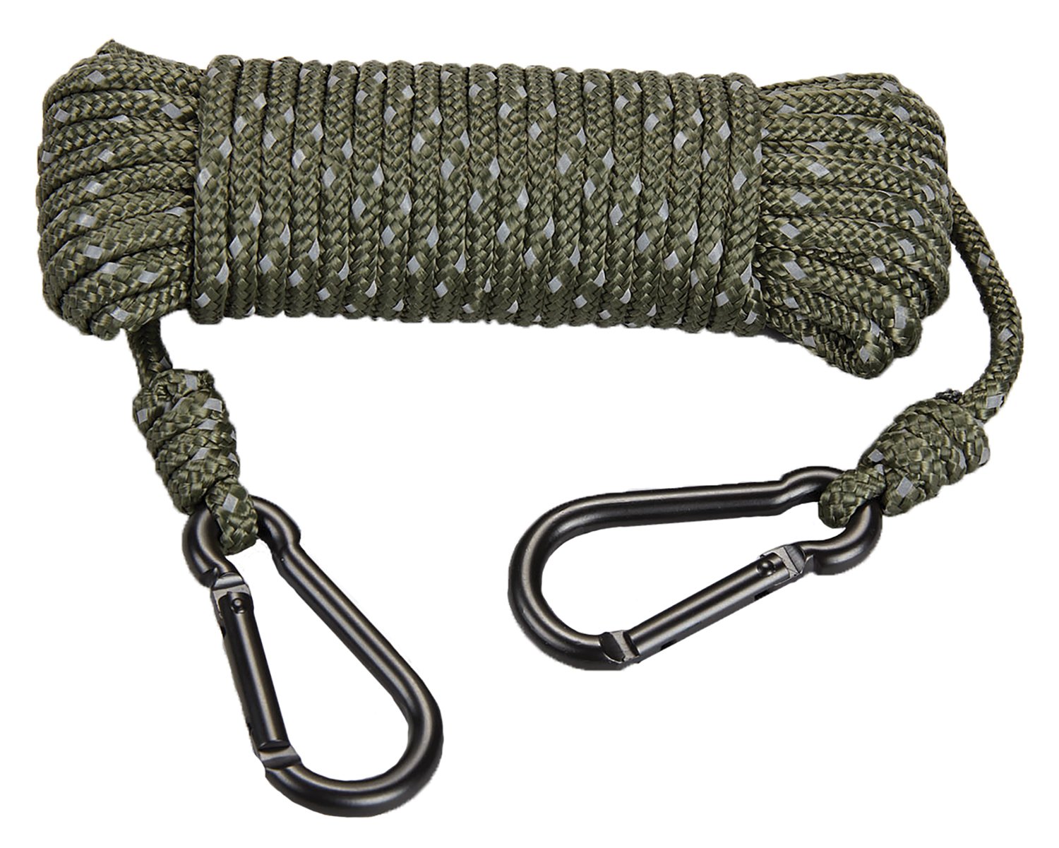 GSM Outdoors Reflective Treestand Rope 30' OD Green 775 - GSM Outdoors