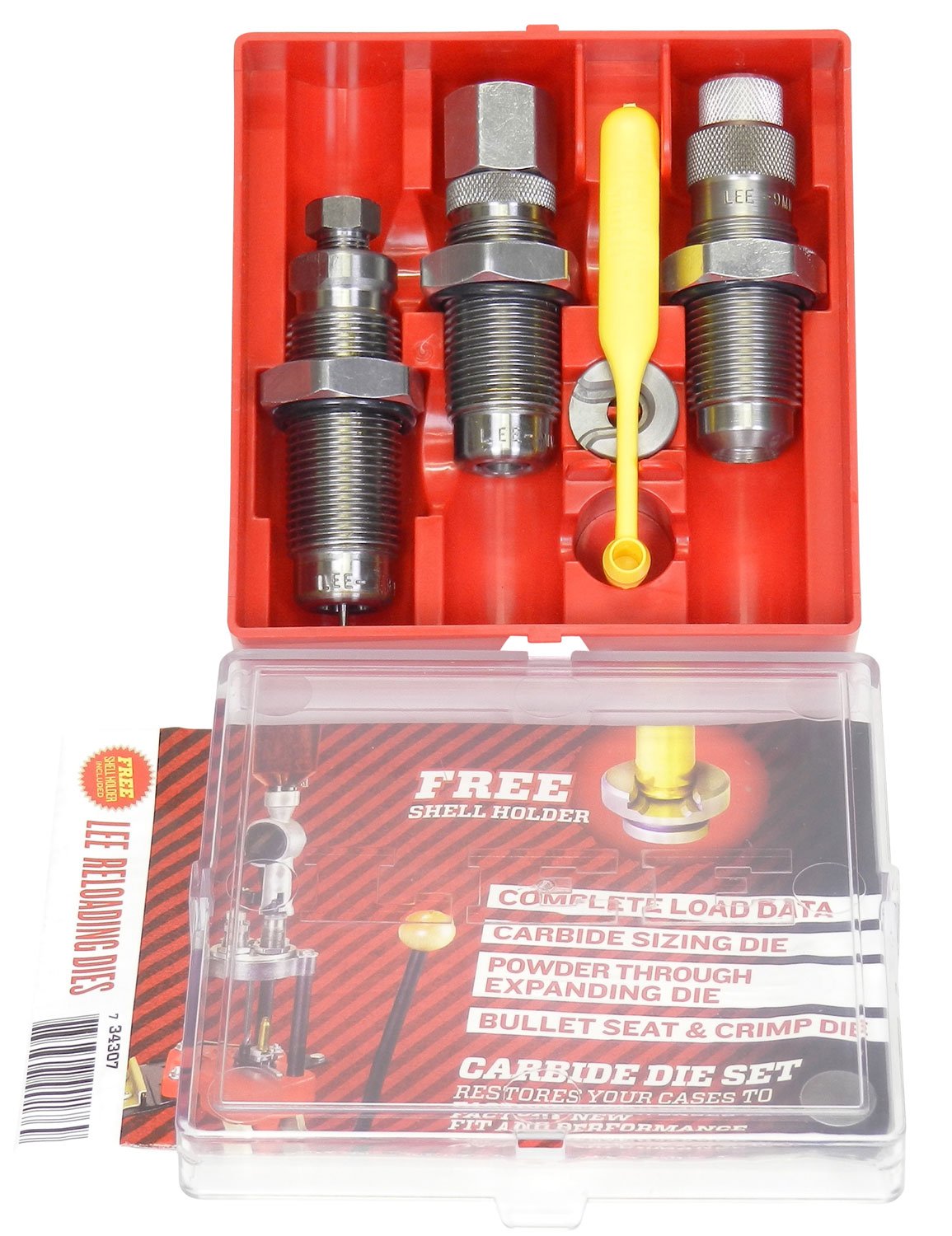 Lee Precision Carbide 3 Die Set with Shellholder 30 M1 Carbine - Lee Precision - 30 M1 CARBINE