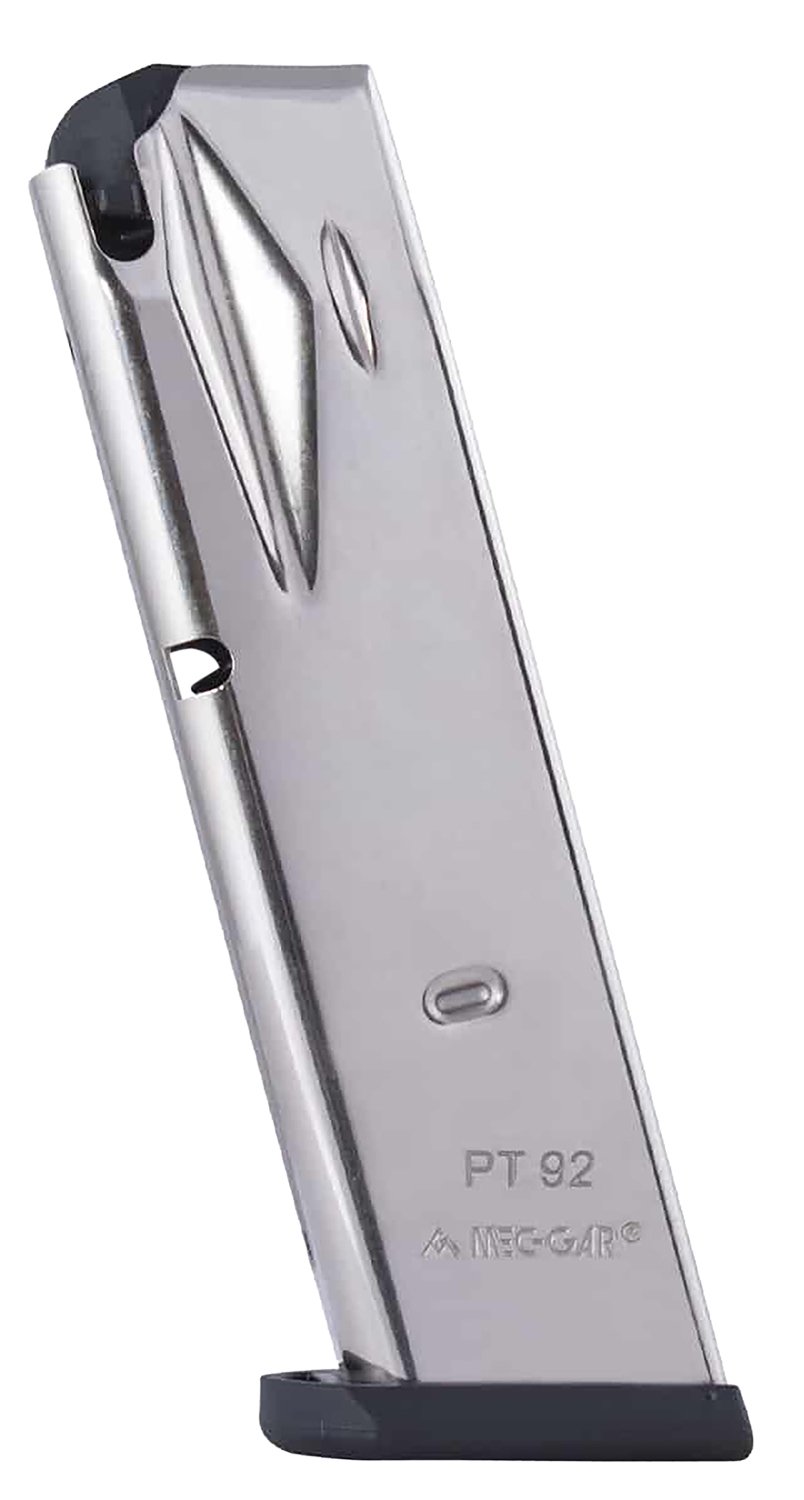 Mec-Gar PT9215N Taurus PT92/99 15rd 9mm Compatible w/ Nickel - Mec-Gar USA - 15RD