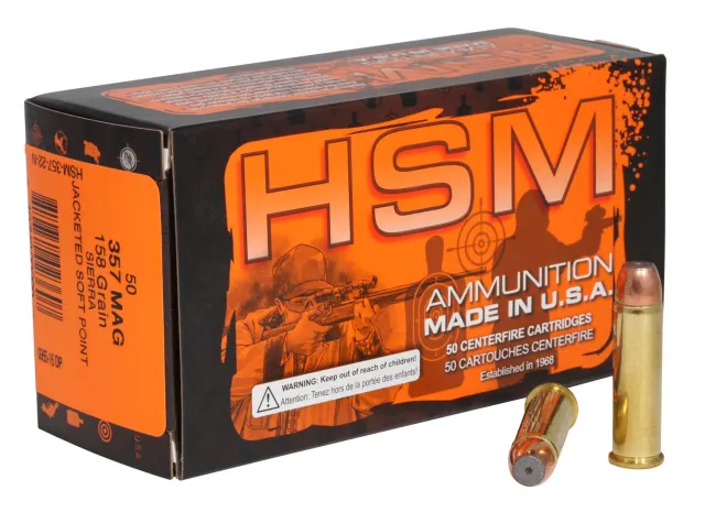 Buy HSM Ammunition 35722N Pro Pistol .357 Mag 158gr JSP 50 Rounds online