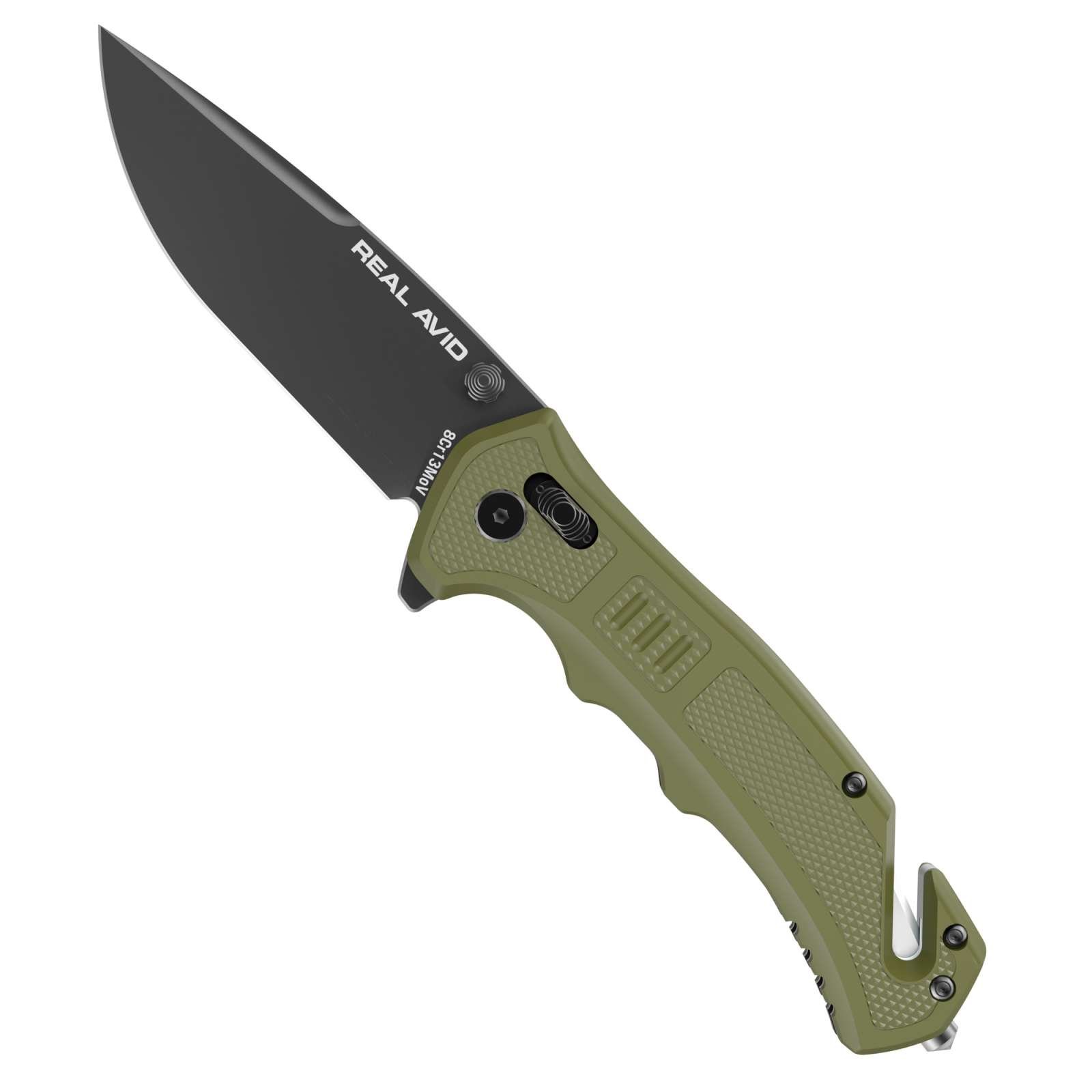 Buy Real Avid AVRAV4 RAV-4 3.25" Drop Point 8Cr13MoV Blade OD Green Handle online