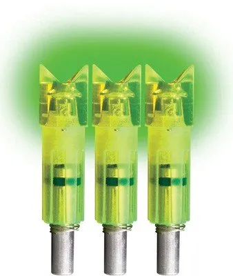 Lumenok ECC3G Lighted Nock Green Crescent Easton Carbon 3-Pack - Lumenok