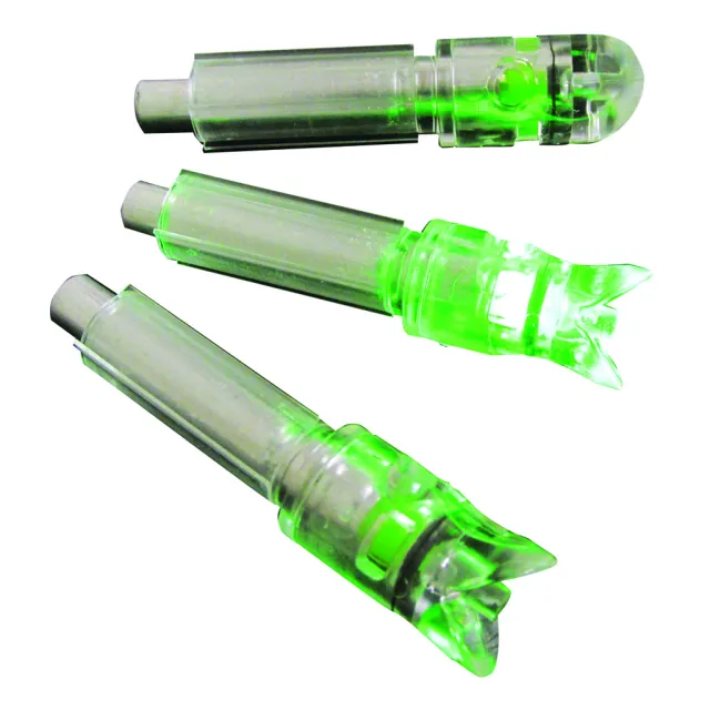 GWS 73000 Green Lighted Crossbow Nocks 3-Pack .297-.302 ID 30 Grains - GWS