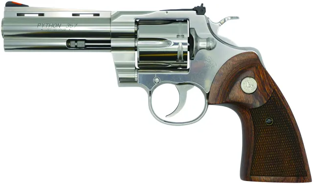 Colt ZPYTHONSP4WTS 357 Mag 4.25" SS 6RD Walnut Grip Adjustable Sights - Colt - 357 Mag