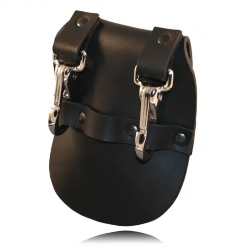 Boston Leather Jailers Double Key Holder Reinforced Design