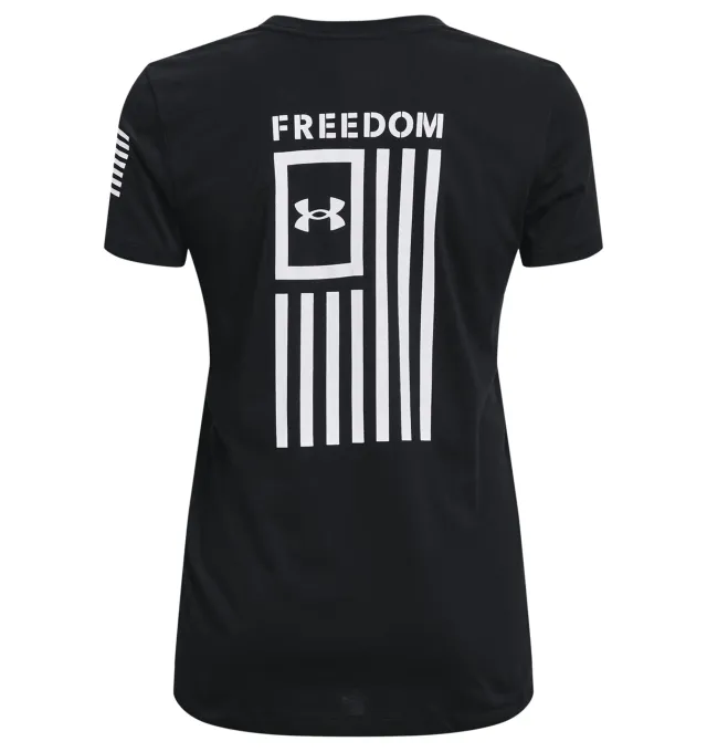 Under Armour Women's Freedom Flag Short-Sleeve T-Shirt XL Black