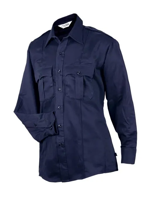 Elbeco Bravo 100% Cotton Long Sleeve Shirt Navy SM2000NV+M