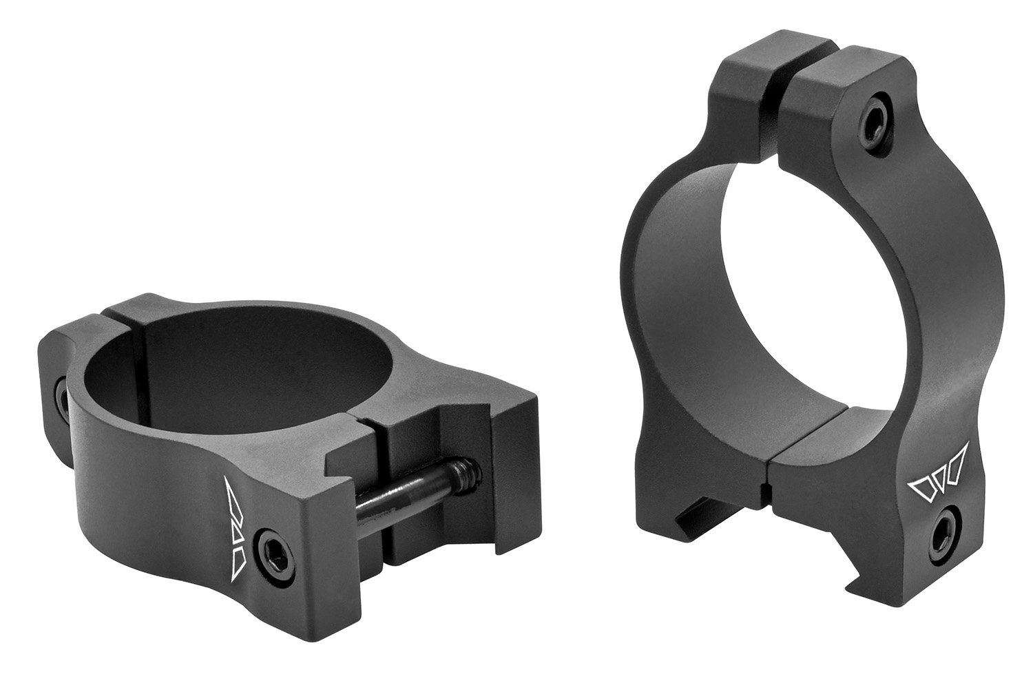 Warne V413M Vapor Scope Rings Matte Black 30mm Low Aluminum - Warne - 30MM