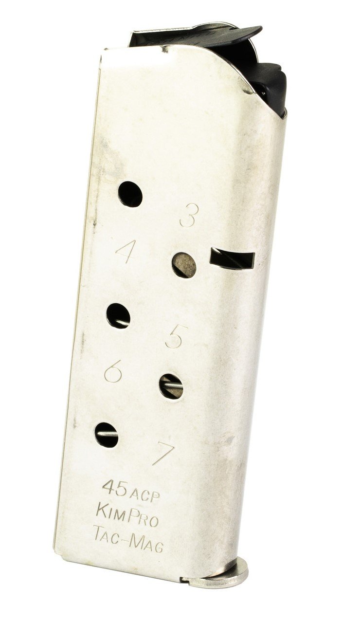 Kimber 1100813A 1911 KimPro Tac-Mag 7rd .45 ACP Compact Stainless Steel