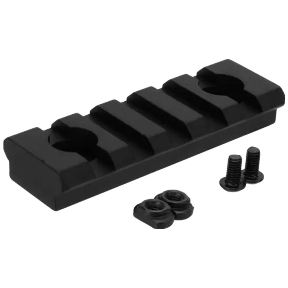 Tacfire Picatinny MLOK Rail Section 5 Slot Black - TacFire