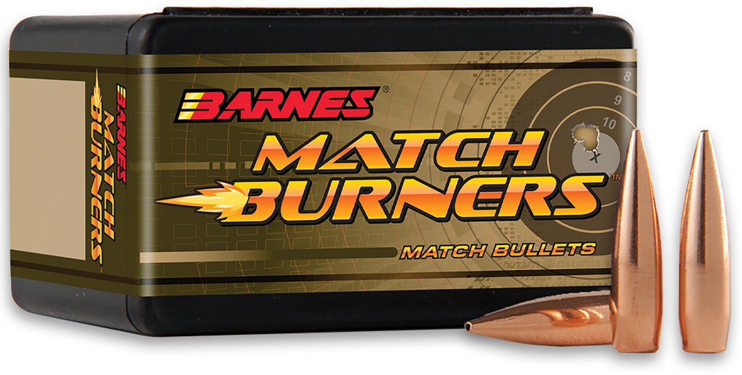 Browning Barnes Match Burner .224 22 Cal 77GR Boat Tail Bullets 100ct - Browning - .224