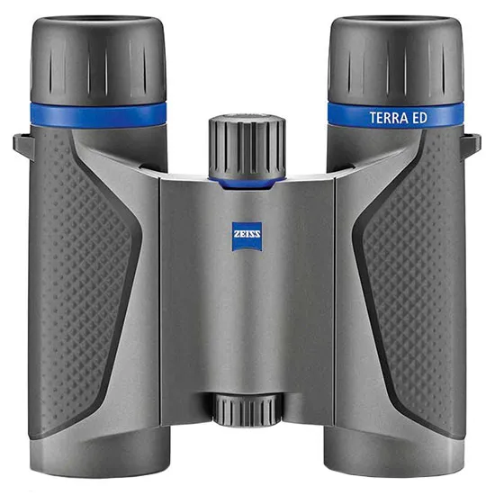 Zeiss 5225029907 Terra ED 8x25mm Binoculars Grey, 357ft/1000yd FOV - Zeiss Optics