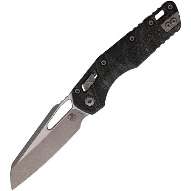 MICROTECH MSI 210T-10APPMTSC 3.88 In Wharncliffe Apocalyptic Tiger Stripe Camo Handle - MICROTECH