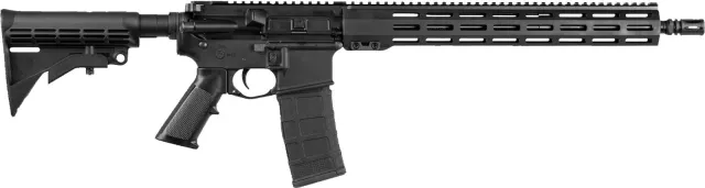 Unbranded AR Rifle 5.56 NATO 16 inch Black 30 Round M-LOK Handguard